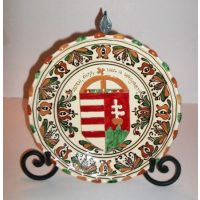 Fali tányérok, házi áldás, cimeres tányérok