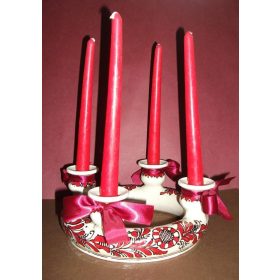 Adventi gyertyatartó