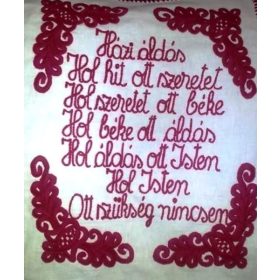 Házi áldás falvédő