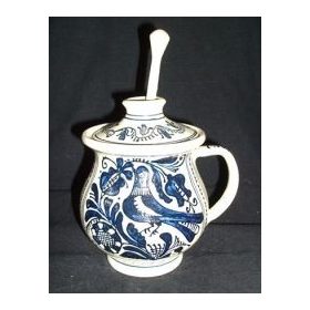 Mézes csupor fakanállal