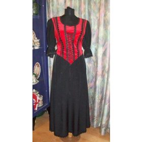 Gála ruha tükörbársonyból piros